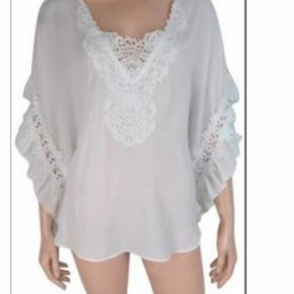 White Lacey Top